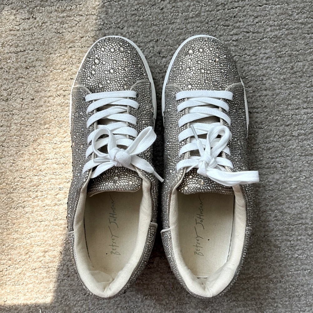 Gold Betsey Johnson Sneakers